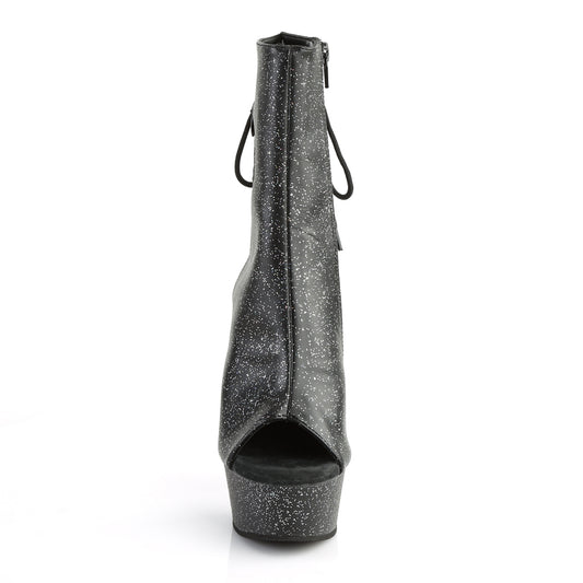 【PLEASER】DELIGHT-1018MMG シューズ Blk Faux Leather/Blk Matte【取寄】