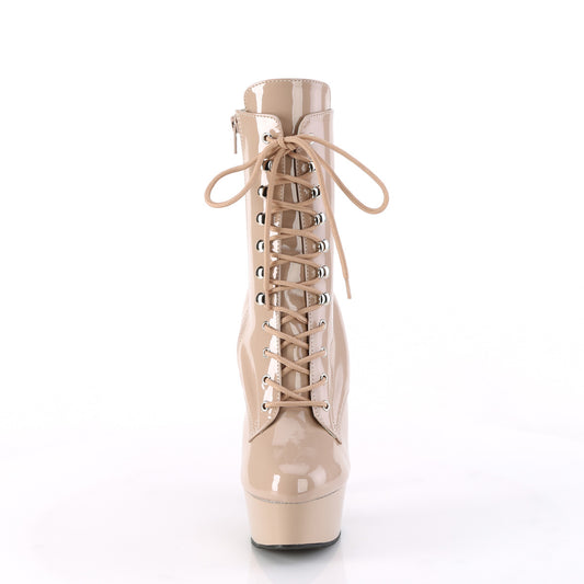 【PLEASER】DELIGHT-1020 プラットフォームシューズ Nude Pat/Nude【取寄】