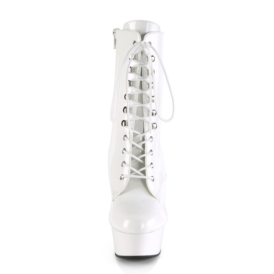 【PLEASER】DELIGHT-1020 シューズ Wht Pat/Wht【取寄】
