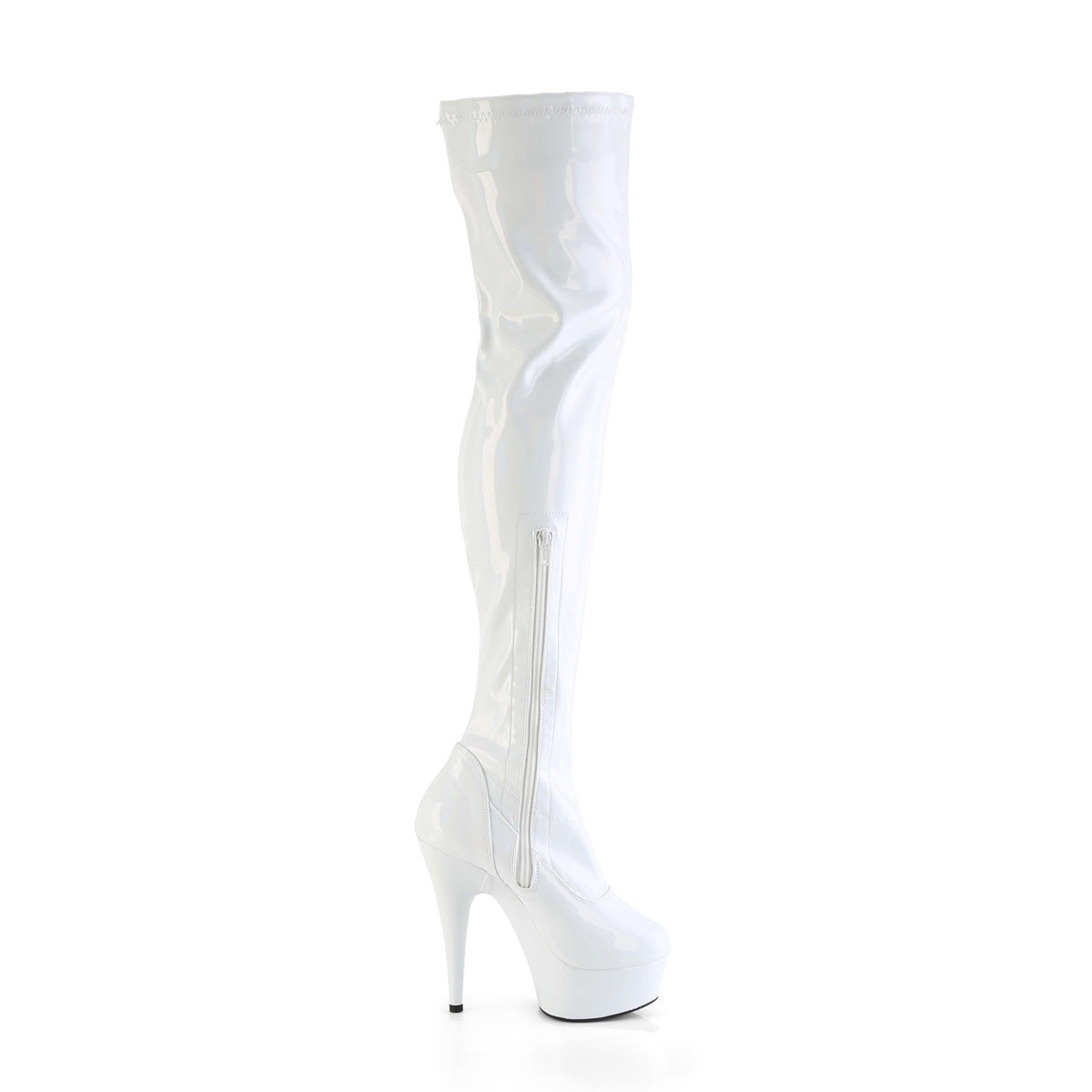 【PLEASER】DELIGHT-3000HWR プラットフォームシューズ Wht Hologram Pat/M【取寄】