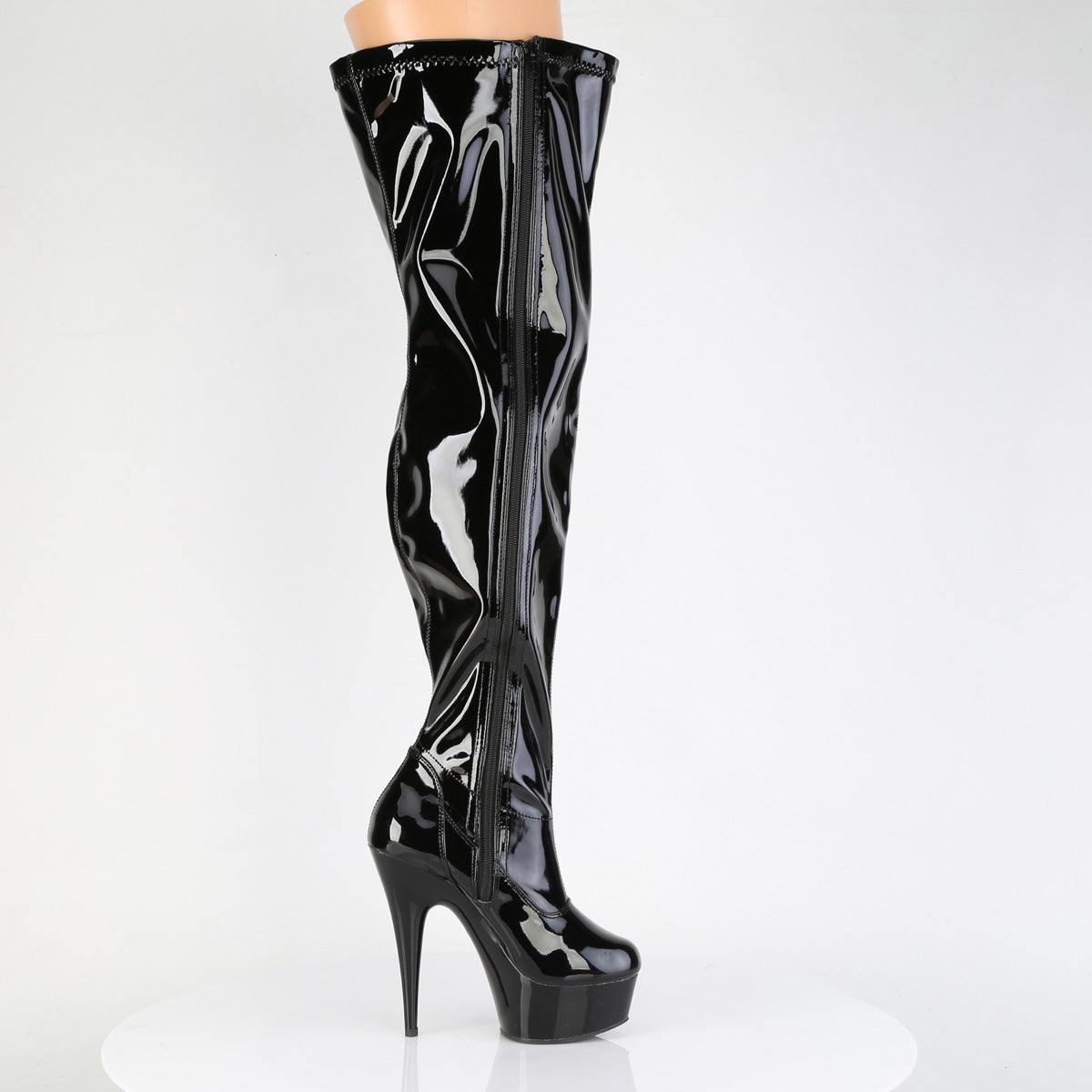 【PLEASER】DELIGHT-3000WCF プラットフォームシューズ Blk Str. Pat/Blk【取寄】