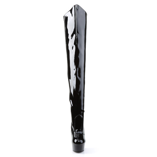 【PLEASER】DELIGHT-3010 プラットフォームシューズ Blk Pat/Blk【取寄】
