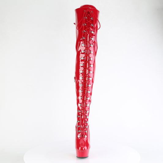【PLEASER】DELIGHT-3022 プラットフォームシューズ Red Str Pat/Red【取寄】