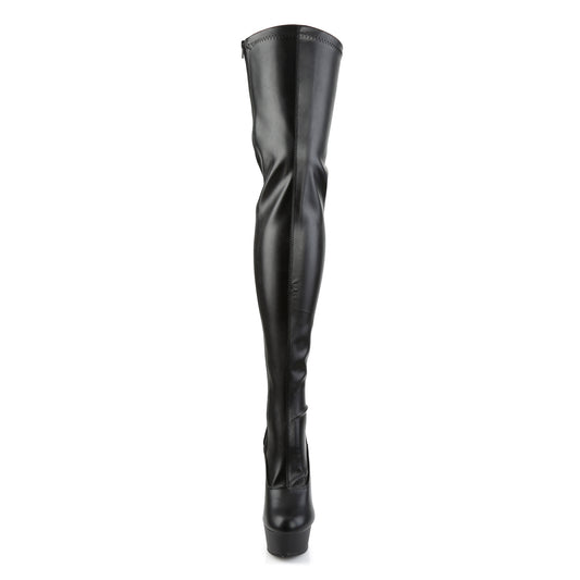 【PLEASER】DELIGHT-3063 シューズ Blk Str Faux Leather/Blk【取寄】