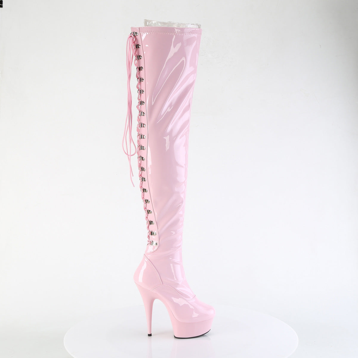 【PLEASER】DELIGHT-3063 プラットフォームシューズ B. Pink Str Pat/B. Pink【取寄】