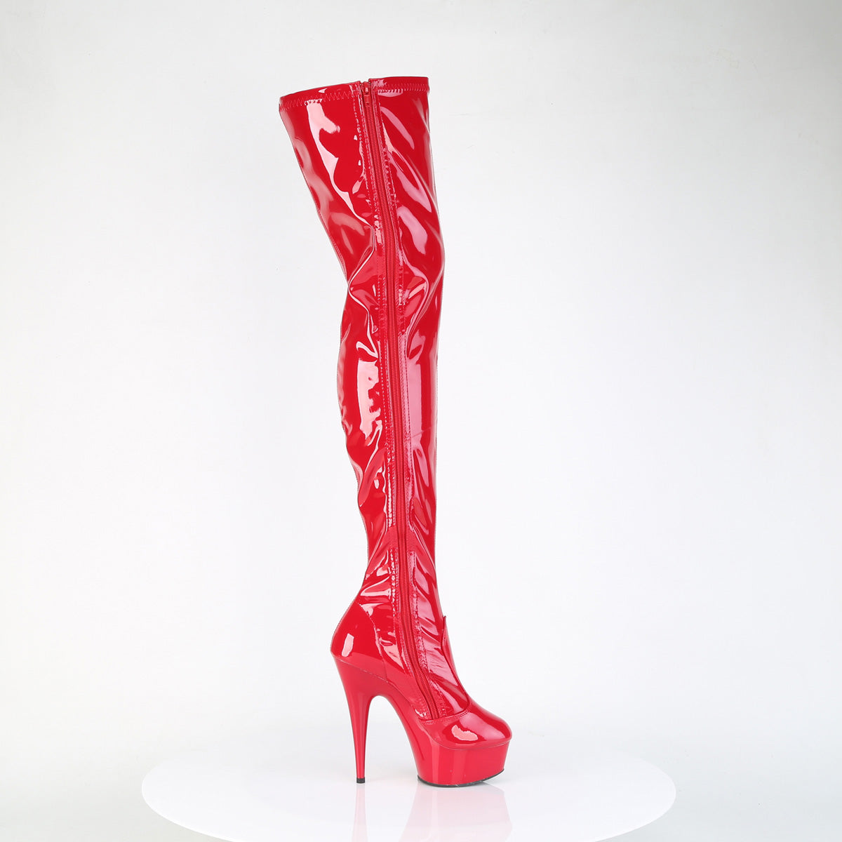 【PLEASER】DELIGHT-4000 プラットフォームシューズ Red Str Pat/Red【取寄】