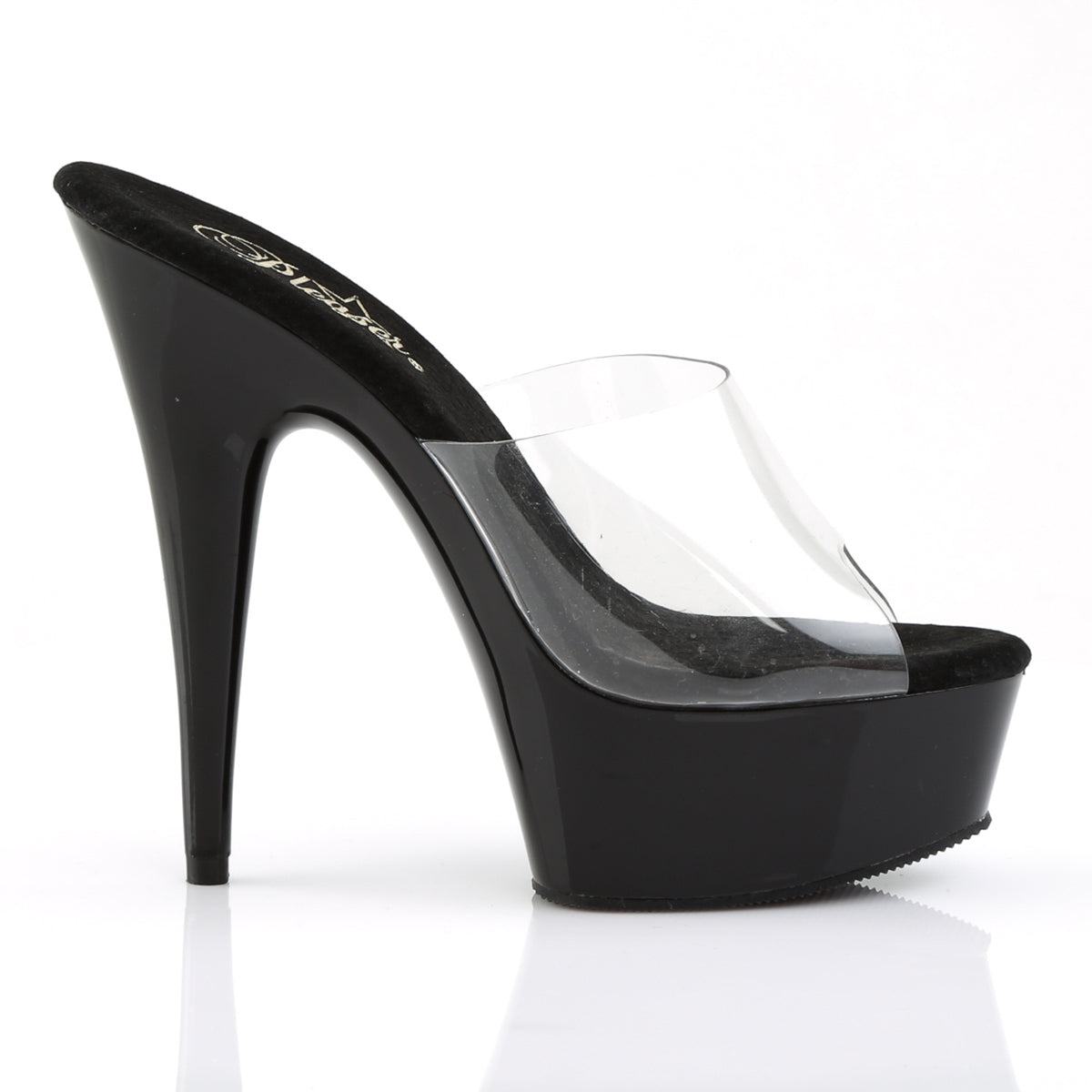 【PLEASER】DELIGHT-601 プラットフォームシューズ Clr/Blk【取寄】