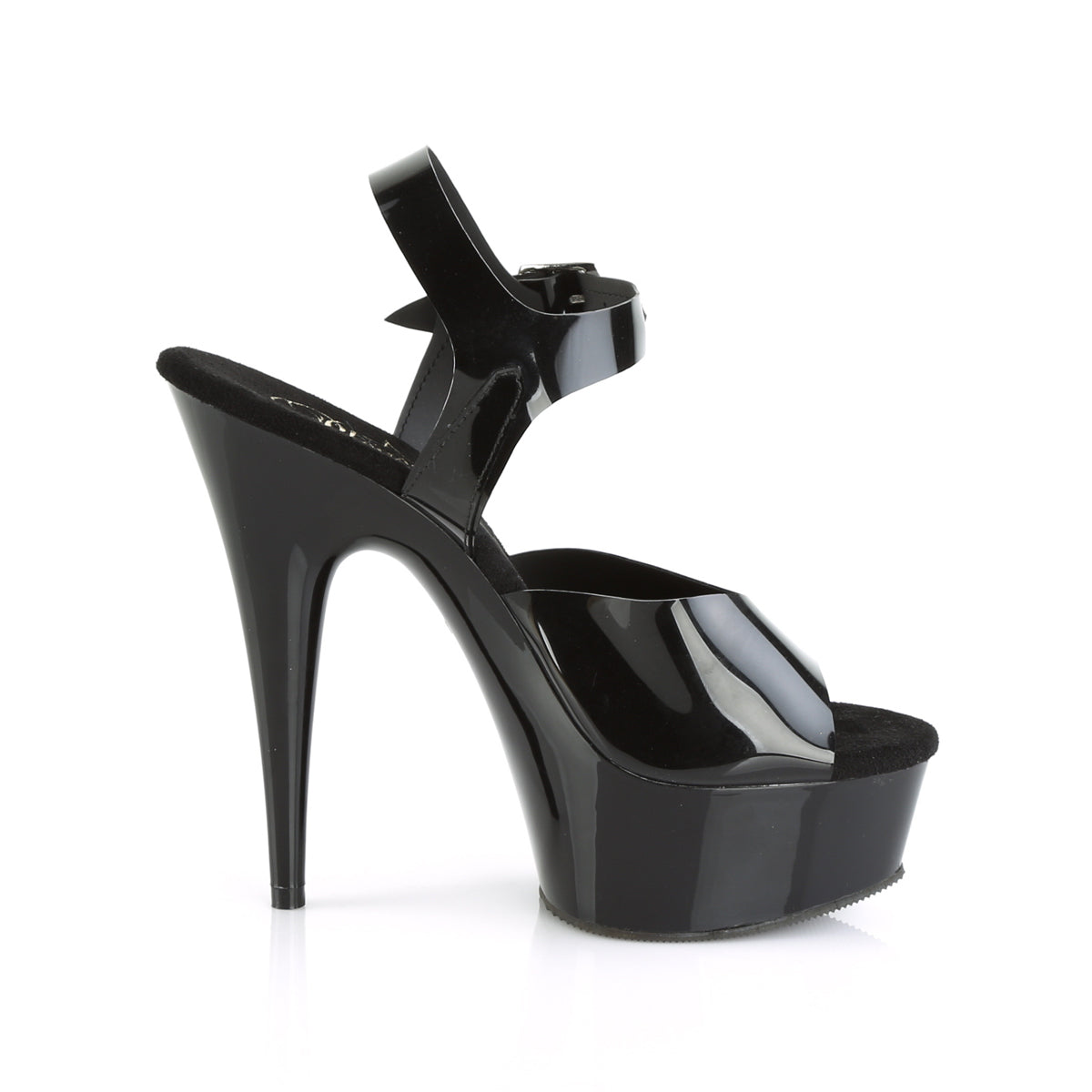 【PLEASER】DELIGHT-608N プラットフォームシューズ Blk (Jelly-Like) TPU/Blk【取寄】