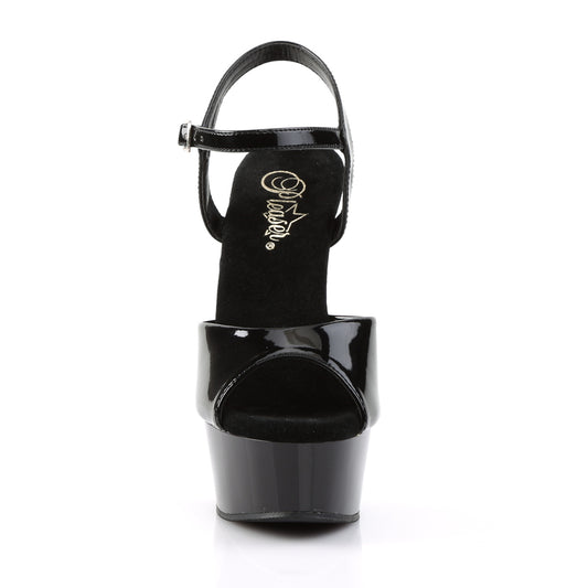 【PLEASER】DELIGHT-609 プラットフォームシューズ Blk Pat/Blk【取寄】