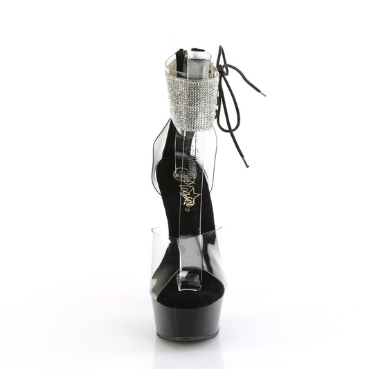 【PLEASER】DELIGHT-624RS プラットフォームシューズ Clr/Blk【取寄】