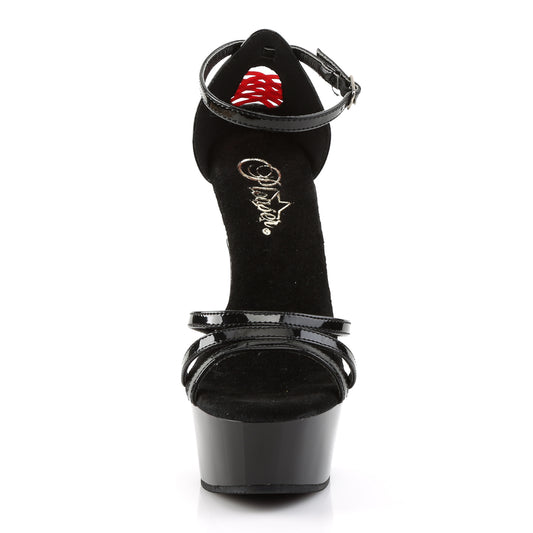 【PLEASER】DELIGHT-662 プラットフォームシューズ Blk Pat/Blk【取寄】