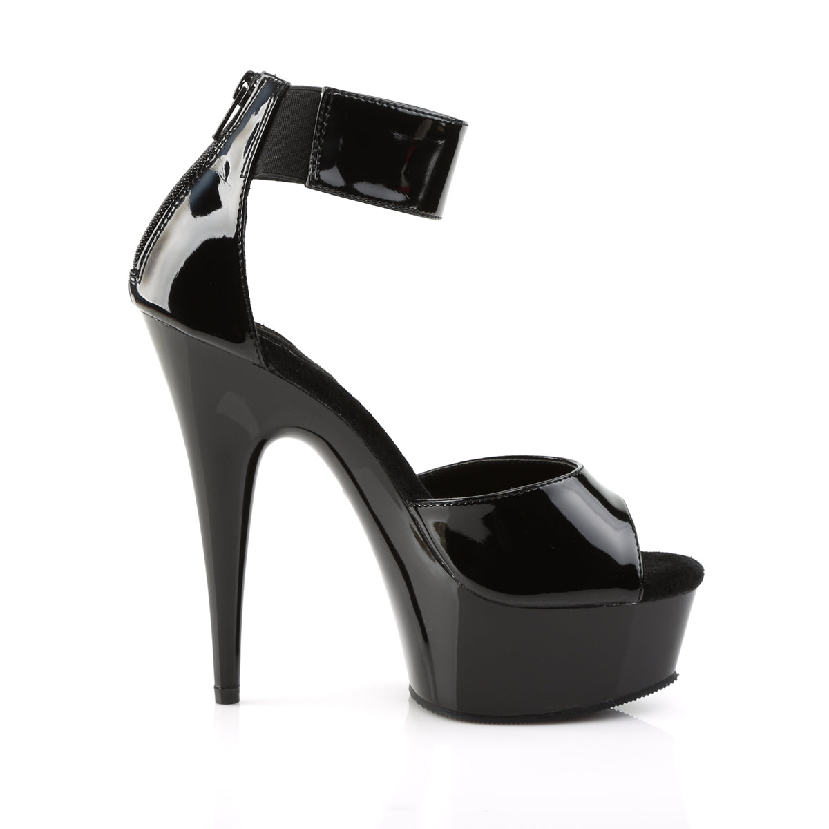 【PLEASER】DELIGHT-670-3 プラットフォームシューズ Blk/Blk【取寄】
