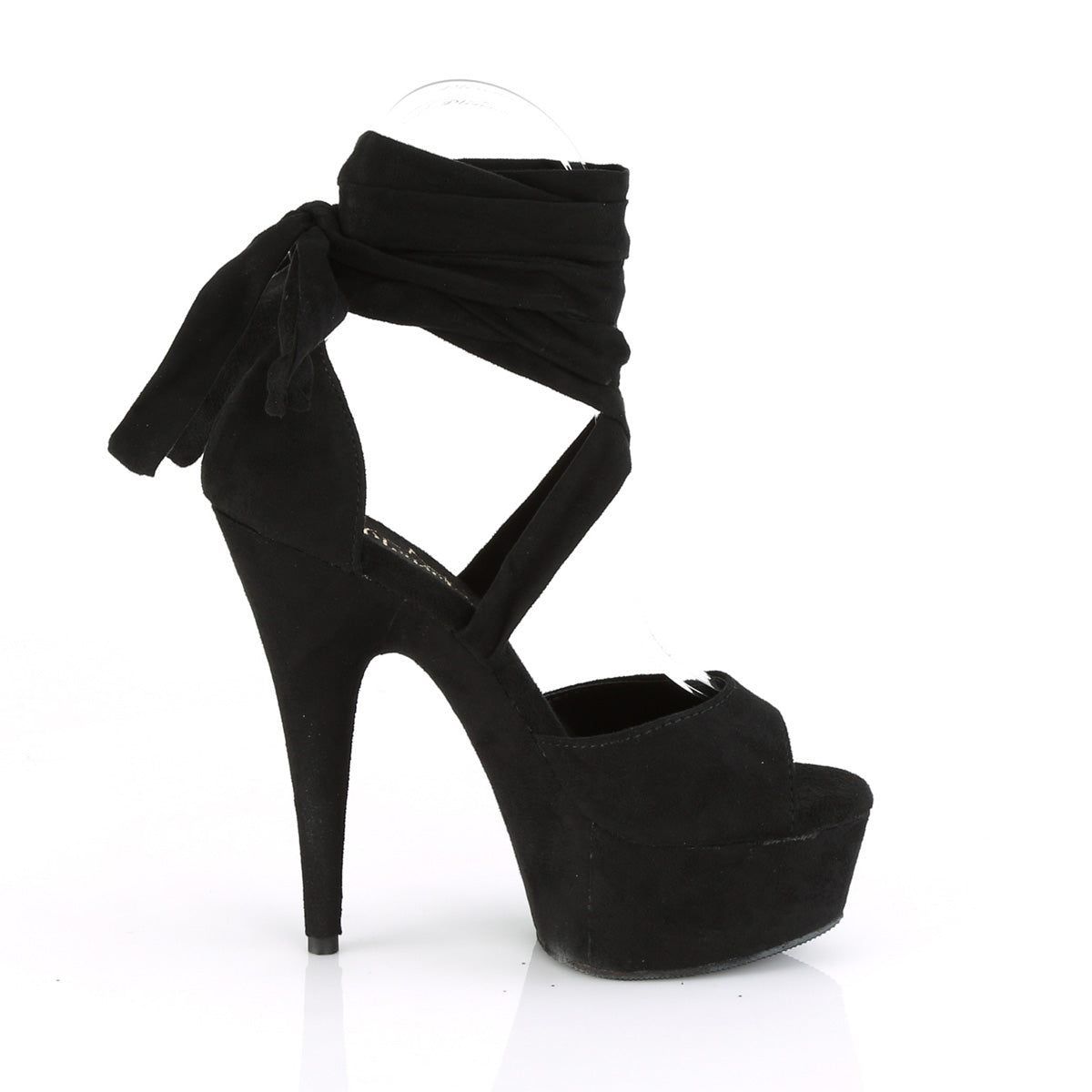 【PLEASER】DELIGHT-679 プラットフォームシューズ Blk Faux Suede/Blk Faux Suede【取寄】