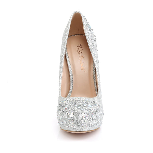 【FABULICIOUS】DESTINY-06R プラットフォームシューズ Slv Glitter Mesh Fabric【取寄】