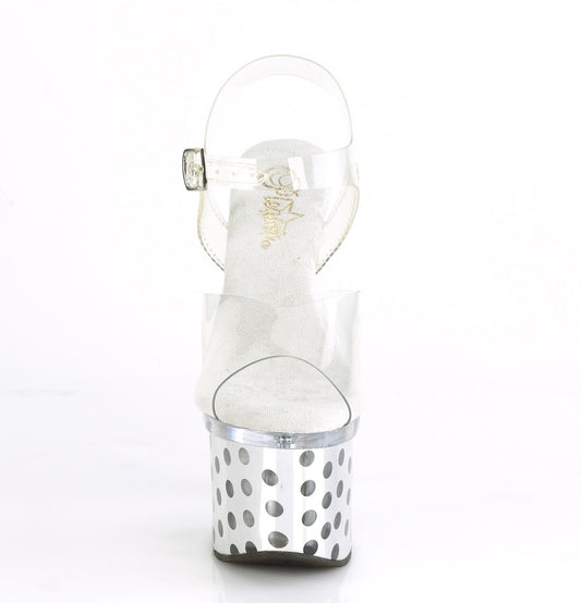 【PLEASER】DISCOLITE-708DOTS シューズ Clr/Slv Chrome【取寄】