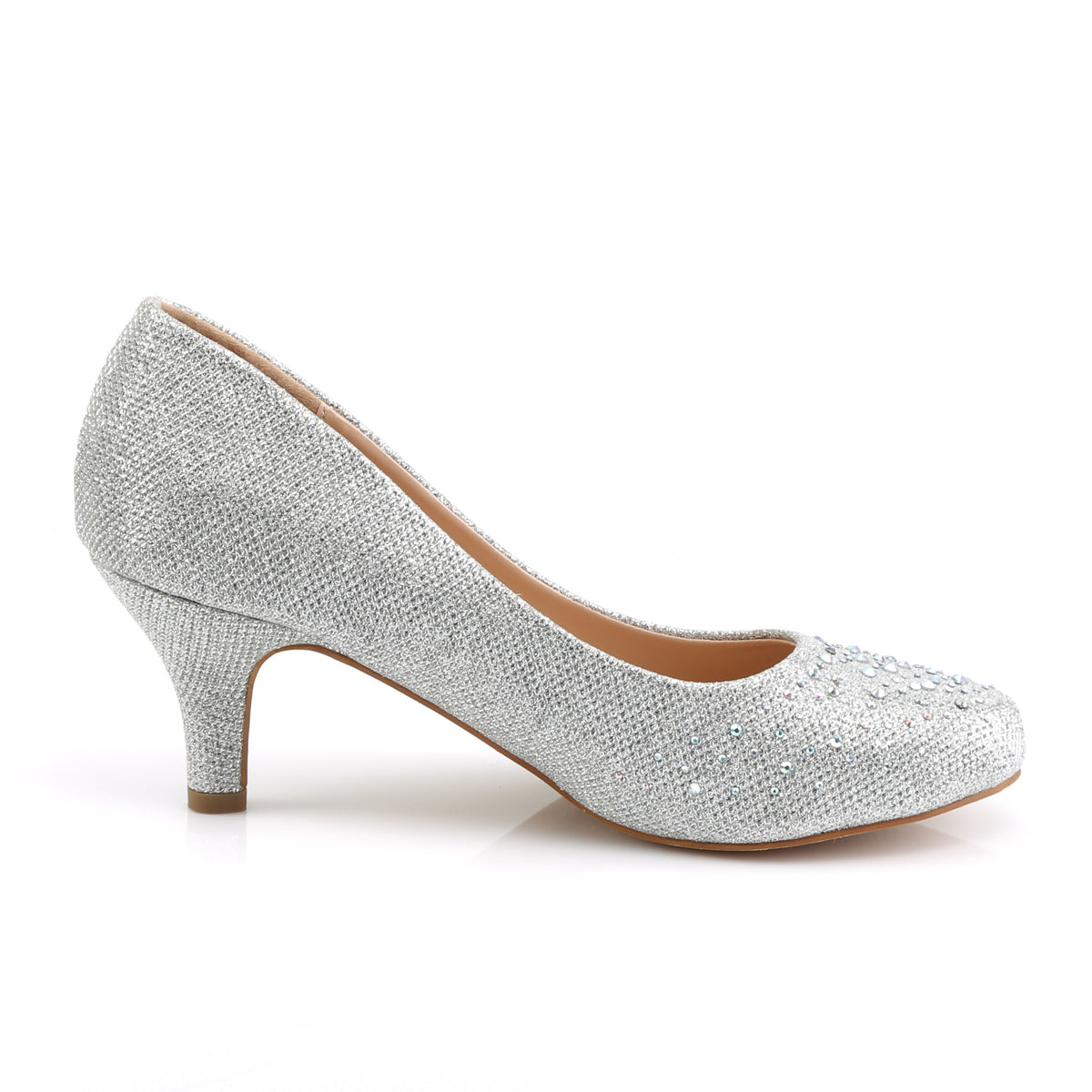 【FABULICIOUS】DORIS-06 ヒールシューズ Slv Glitter Mesh Fabric【取寄】