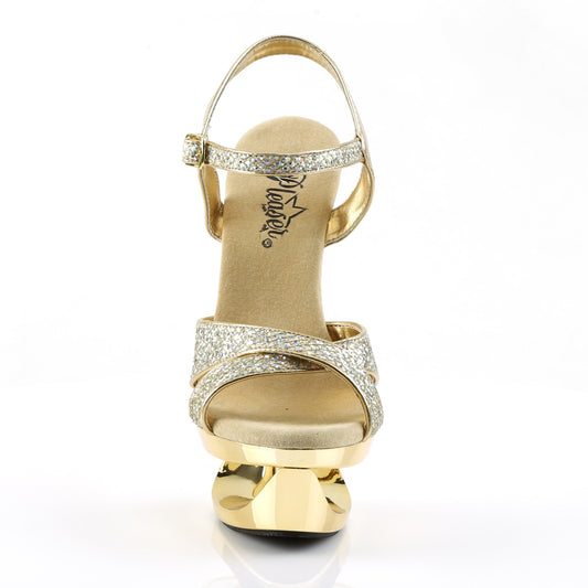 【PLEASER】ECLIPSE-619G プラットフォームシューズ Gold Multi Gltr/Gold Chrome【取寄】