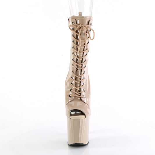 【PLEASER】ENCHANT-1041 プラットフォームシューズ Nude Pat/Nude【取寄】