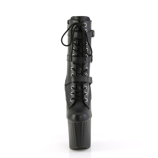【PLEASER】ENCHANT-1043 シューズ Blk Faux Le/Blk Matte【取寄】