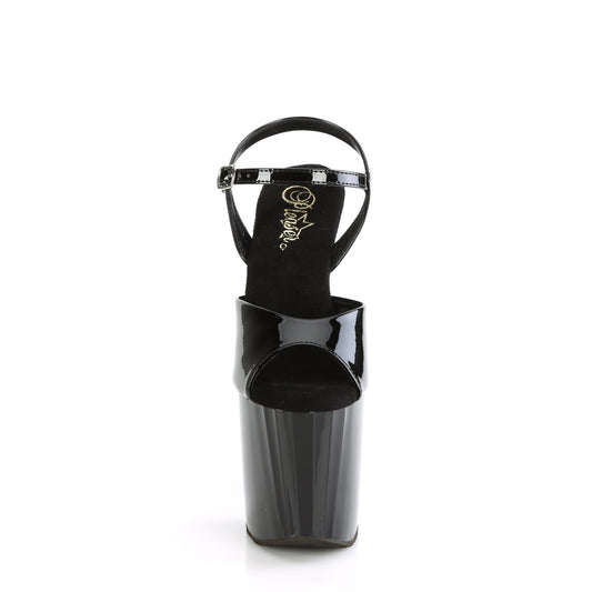 【PLEASER】ENCHANT-709 プラットフォームシューズ Blk Pat/Blk【取寄】