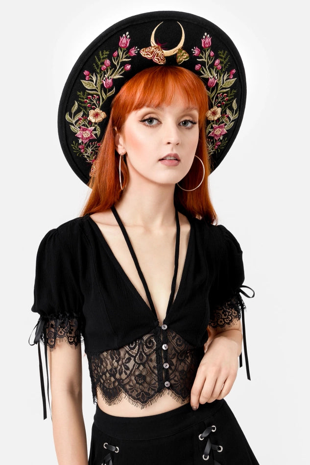【RESTYLE】ハット*WILDFLOWER WIDE BRIM HAT【取寄】