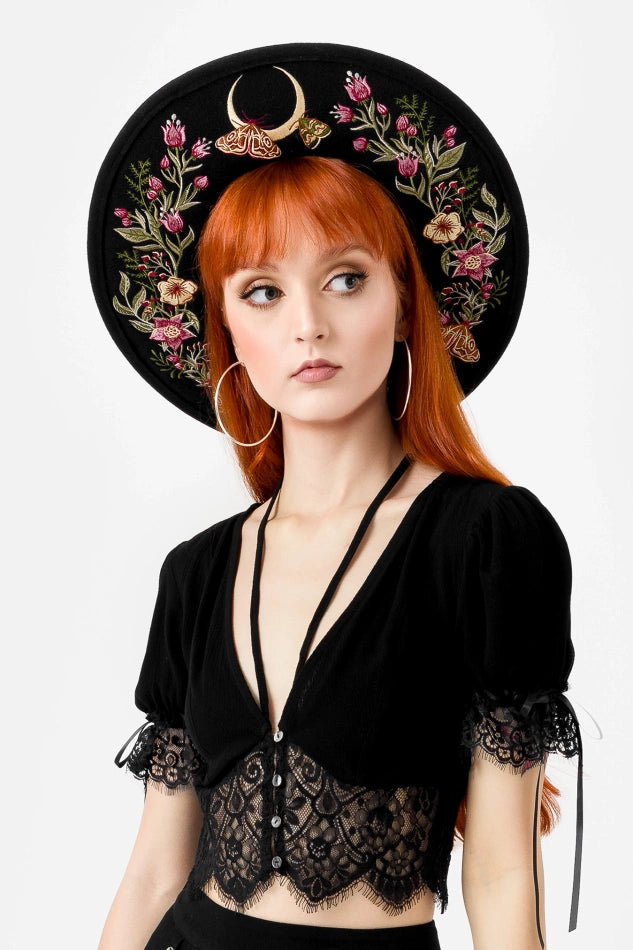【RESTYLE】ハット*WILDFLOWER WIDE BRIM HAT【取寄】