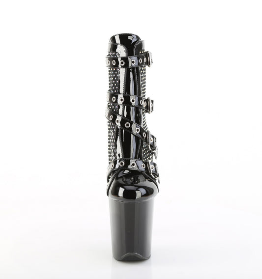 【PLEASER】FLAMINGO-1013RM プラットフォームシューズ Blk Pat-RS Mesh/Blk【取寄】