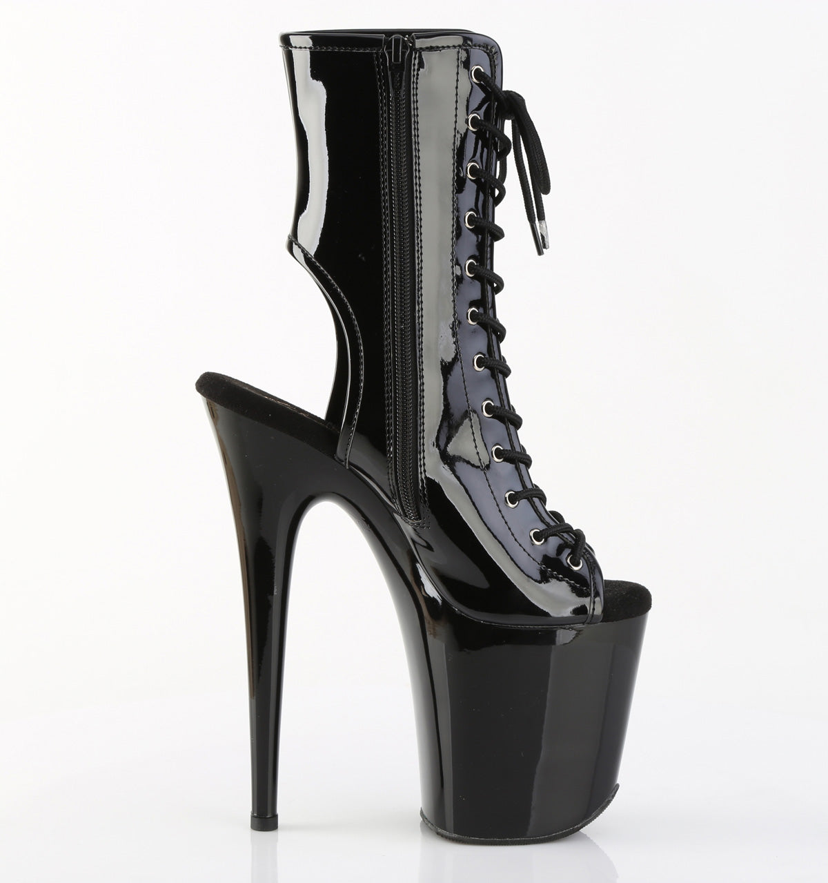 【PLEASER】FLAMINGO-1016 プラットフォームシューズ Blk Pat/Blk【取寄】