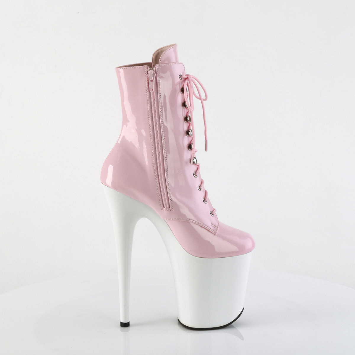 【PLEASER】FLAMINGO-1020 プラットフォームシューズ B. Pink Pat/Wht【取寄】