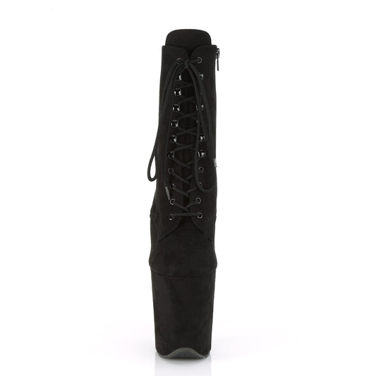 【PLEASER】FLAMINGO-1020FS プラットフォームシューズ Blk Faux Suede/Blk Faux Suede【取寄】