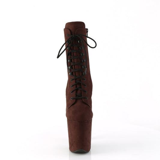【PLEASER】FLAMINGO-1020FS プラットフォームシューズ Mocha Faux Suede/Mocha Faux Suede【取寄】
