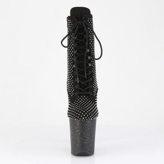 【PLEASER】FLAMINGO-1020RM プラットフォームシューズ Blk Faux Suede-RS Mesh/Blk Matte【取寄】