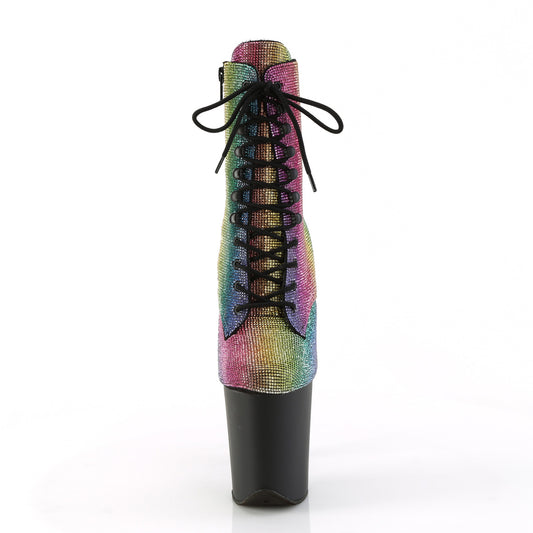 【PLEASER】FLAMINGO-1020RS プラットフォームシューズ Rainbow RS/Blk Matte【取寄】