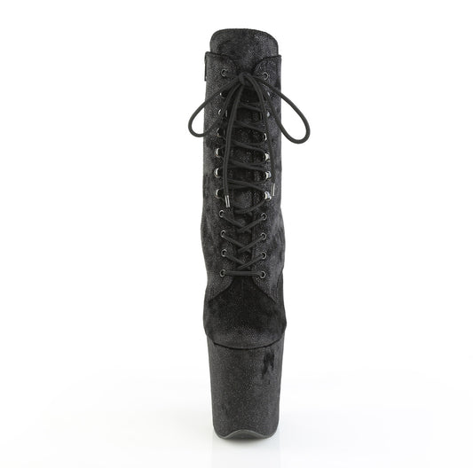 【PLEASER】FLAMINGO-1020WR プラットフォームシューズ Blk Shimmering Fabric/Blk【取寄】
