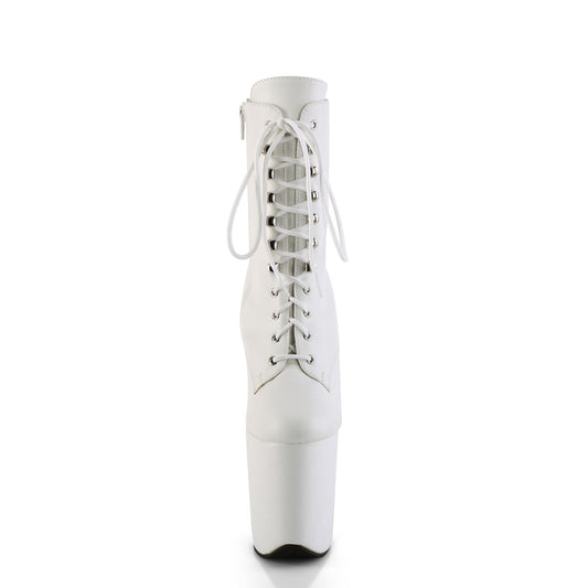 【PLEASER】FLAMINGO-1020WR プラットフォームシューズ Wht Faux Leather/Wht Faux Leather【取寄】