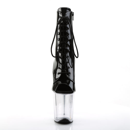 【PLEASER】FLAMINGO-1021 プラットフォームシューズ Blk Pat/Clr【取寄】