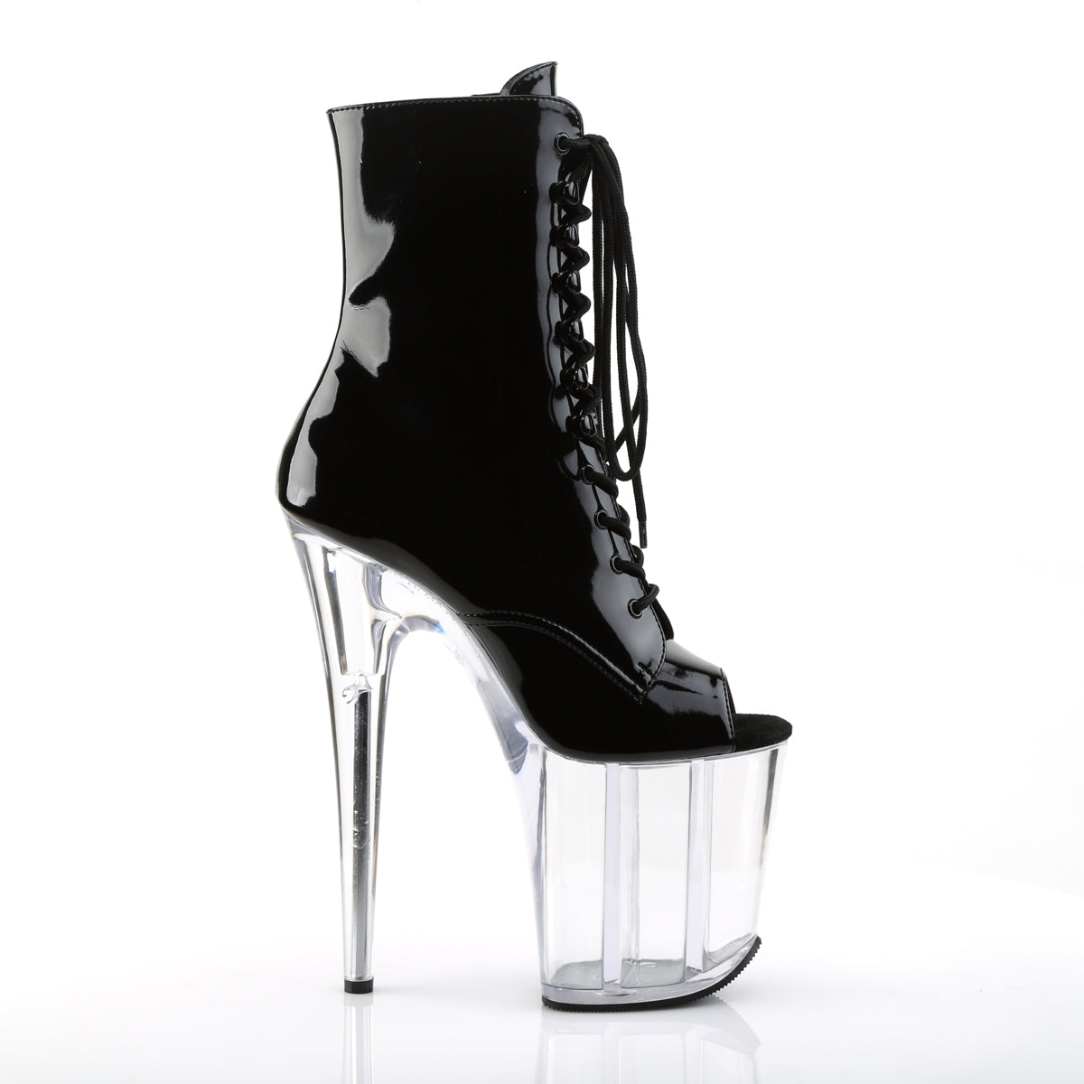 【PLEASER】FLAMINGO-1021 プラットフォームシューズ Blk Pat/Clr【取寄】