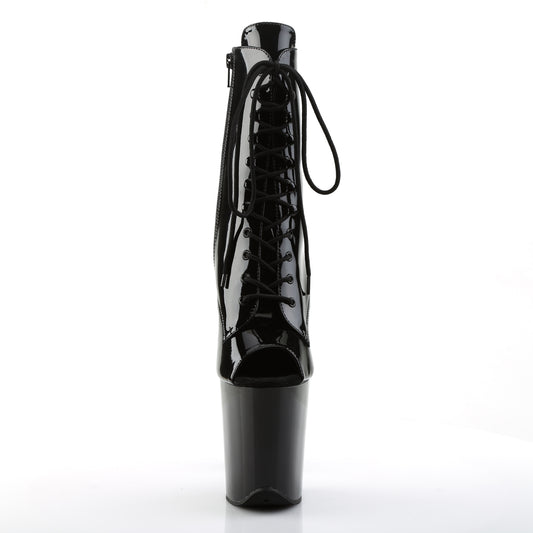 【PLEASER】FLAMINGO-1021 プラットフォームシューズ Blk Pat/Blk【取寄】
