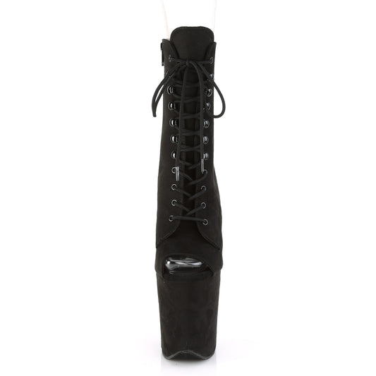 【PLEASER】FLAMINGO-1021FS プラットフォームシューズ Blk Faux Suede/Blk Faux Suede【取寄】
