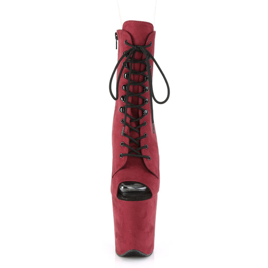 【PLEASER】FLAMINGO-1021FS プラットフォームシューズ Burgundy Faux Suede/Burgundy Faux Suede【取寄】