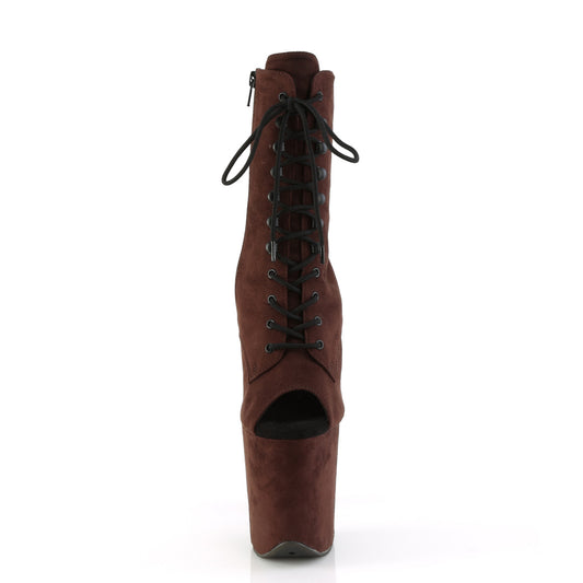 【PLEASER】FLAMINGO-1021FS プラットフォームシューズ Mocha Faux Suede/Mocha Faux Suede【取寄】