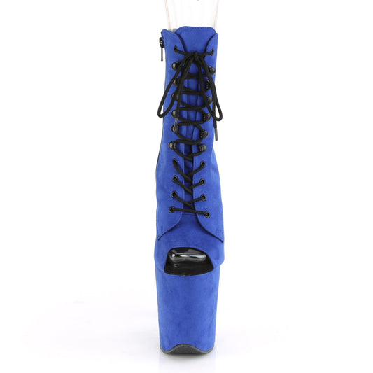 【PLEASER】FLAMINGO-1021FS プラットフォームシューズ Royal Blue Faux Suede/Royal Blue Faux Suede【取寄】