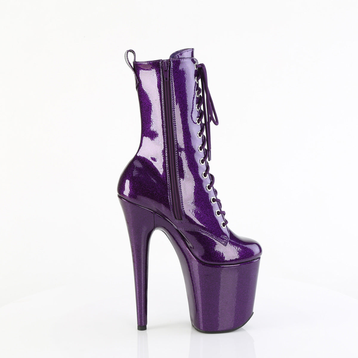【PLEASER】FLAMINGO-1040GP シューズ Purple Glitter Pat/M【取寄】