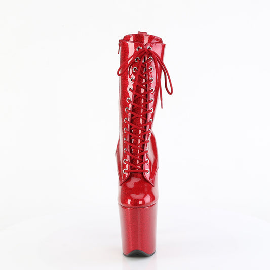 【PLEASER】FLAMINGO-1040GP シューズ Ruby Red Glitter Pat/M【取寄】