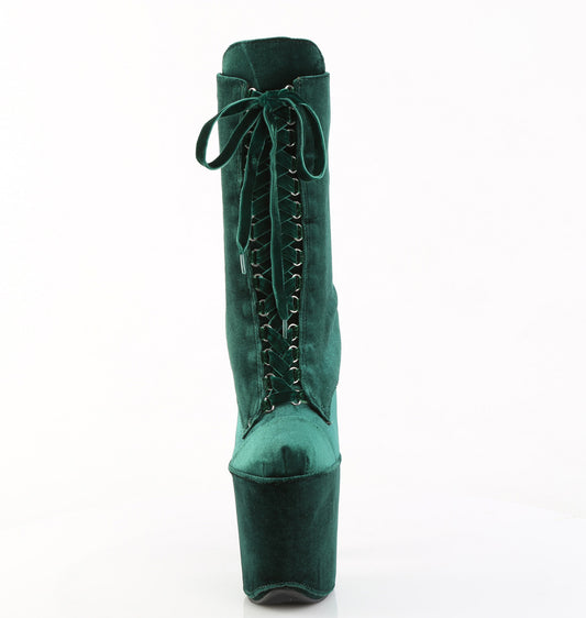 【PLEASER】FLAMINGO-1045VEL シューズ Emerald Green Velvet/Emerald Green Velvet【取寄】