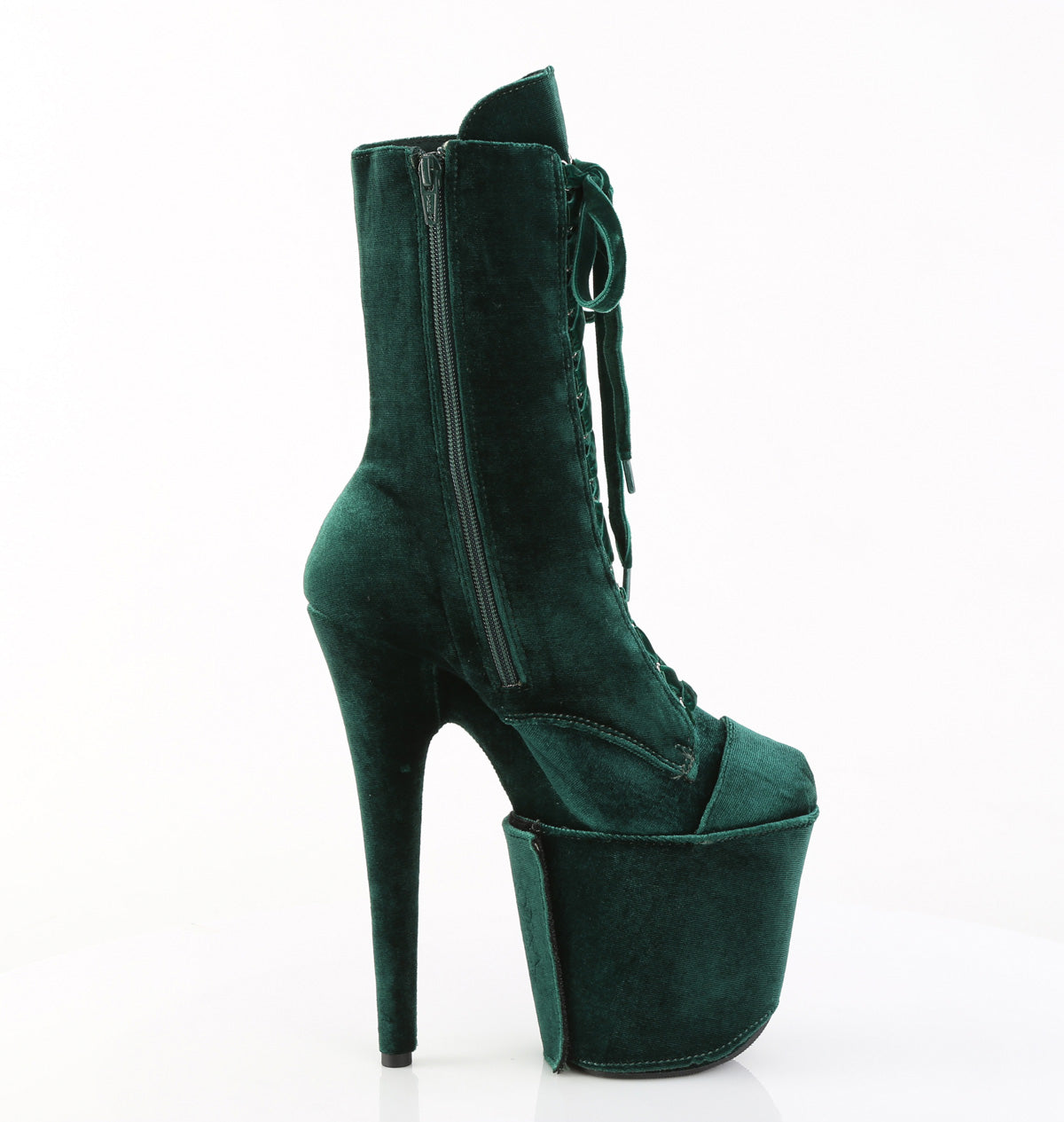 【PLEASER】FLAMINGO-1045VEL プラットフォームシューズ Emerald Green Velvet/Emerald Green Velvet【取寄】