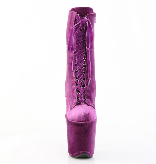 【PLEASER】FLAMINGO-1045VEL シューズ Purple Velvet/Purple Velvet【取寄】