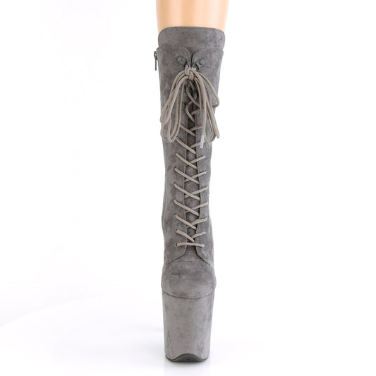 【PLEASER】FLAMINGO-1050FS シューズ Grey Faux Suede/Grey Faux Suede【取寄】