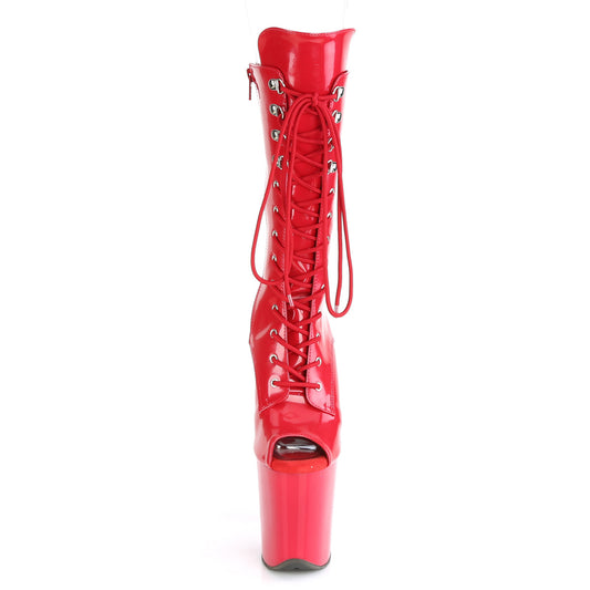 【PLEASER】FLAMINGO-1051 プラットフォームシューズ Red Pat/Red【取寄】