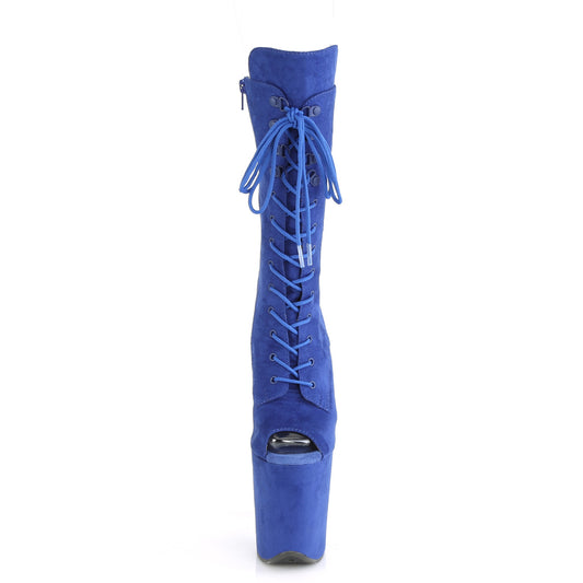【PLEASER】FLAMINGO-1051FS プラットフォームシューズ Royal Blue Faux Suede/Royal Blue Faux Suede【取寄】